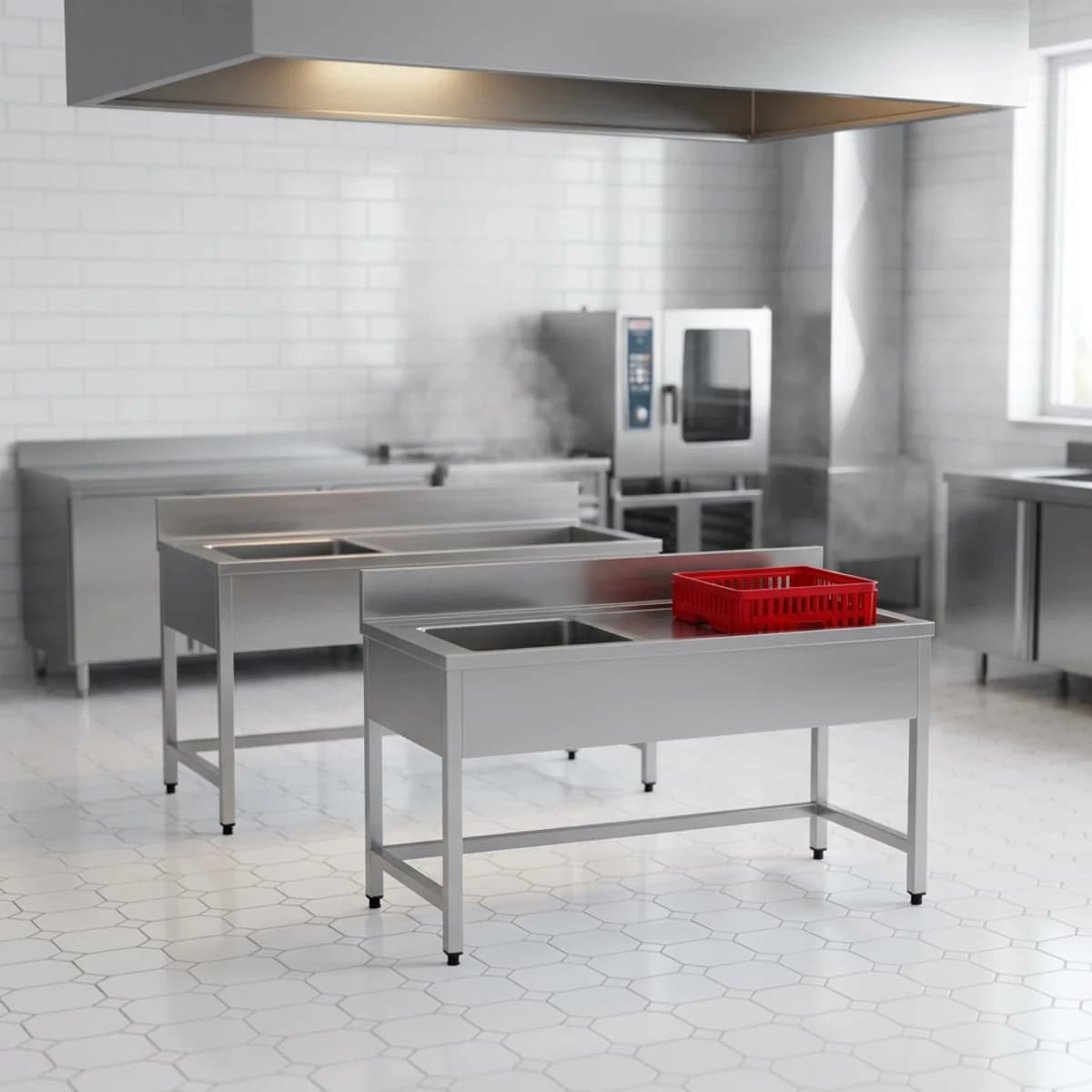 Dishwasher Inlet / Outlet Bench — Inlet