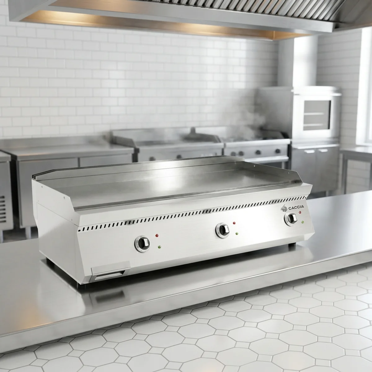 Plate Izgara · 120 cm Düz Pleyt — Elektrikli